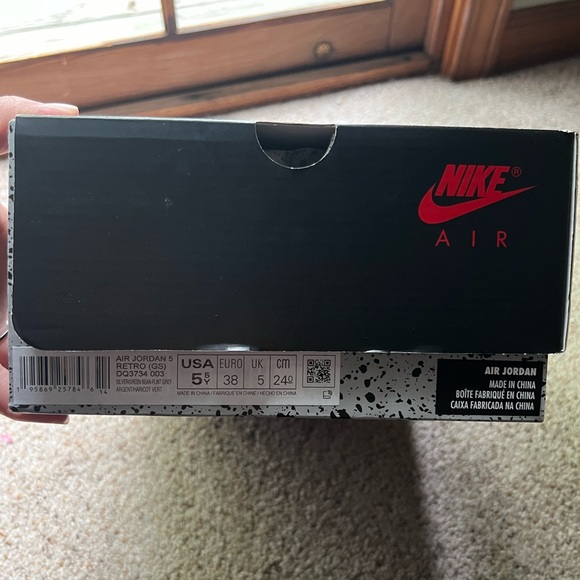 Air Jordan 5 retro Silver/green bean Flint Grey - Picture 7 of 7